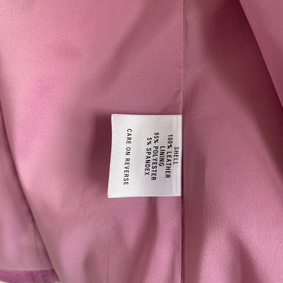 ST JOHNS SPORT MARIE GRAY WOMENS LILAC PURPLE EMBOSSED LEATHER SUEDE JACKET SZ S - Picture 15 of 16